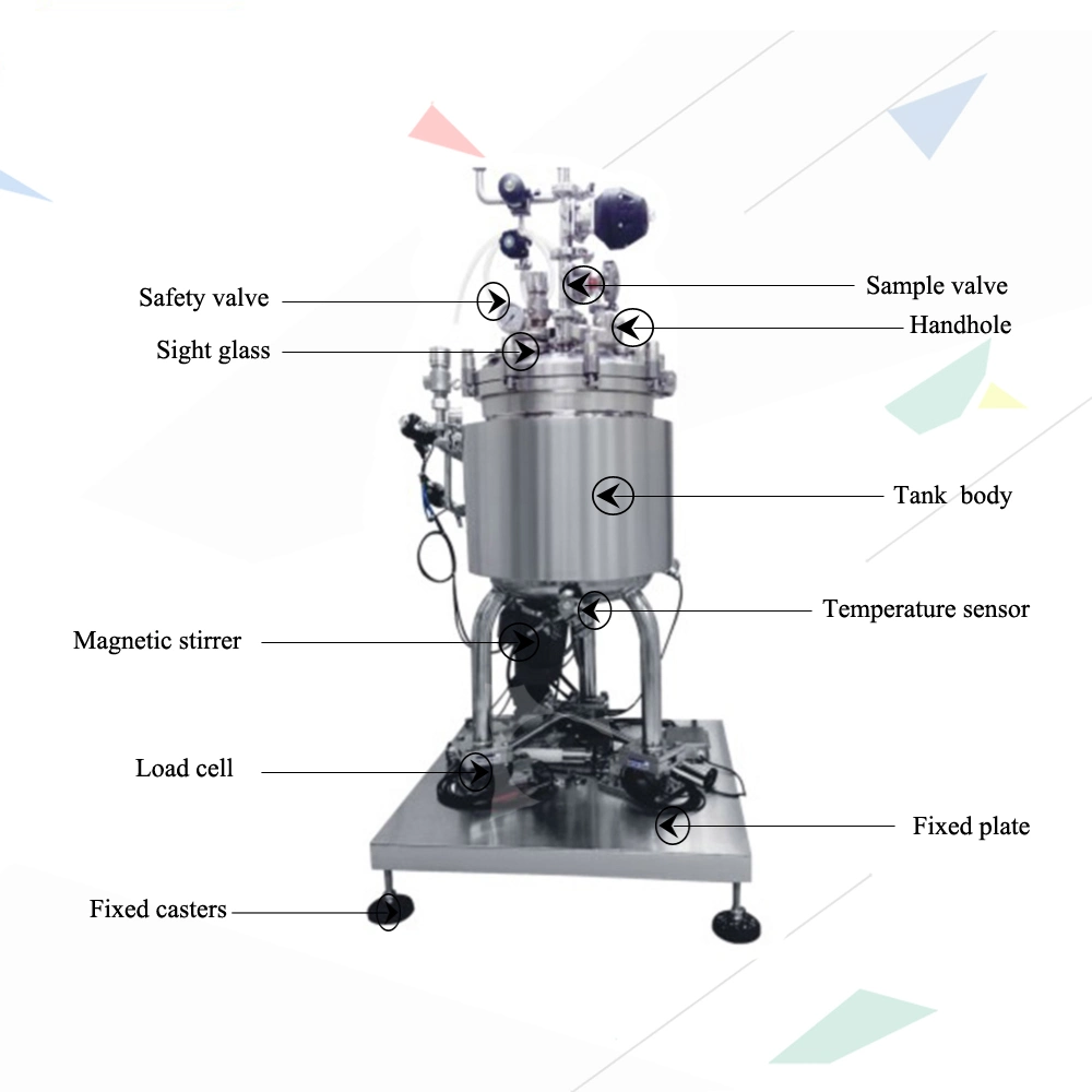 Joston Chemical Vessel Prices with Magnetic Stirrer Agitated Tank Mixing Tank