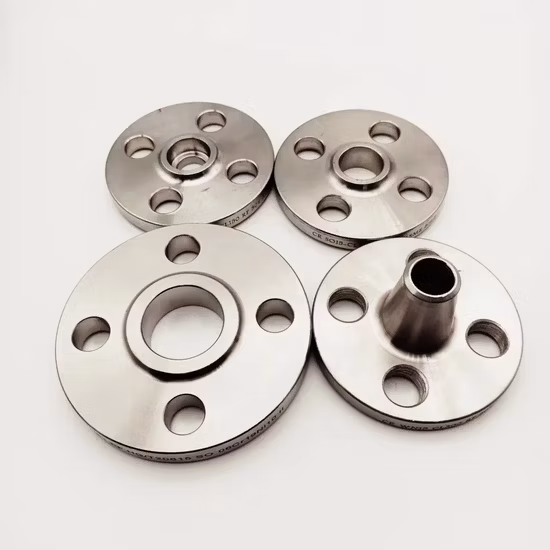 Customized Carbon Steel A105/Rst37.2/C22.8/Q235 Stainless Steel Flanges Stainless Steel Weld Neck Flange